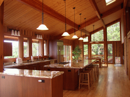 Pan Abode Cedar Homes Post and Beam Kitchen Post and Bean Kitchen